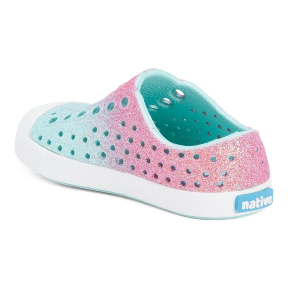 Native Brand Glitter Slip-On Shoes - Pink and Blue New In Box - Picture 2 of 7